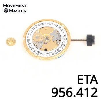 Новый швейцарский оригинальный ETA 956.412 Механизм 956412 Кварцевый механизм Дата на 3 часах Механизм Аксессуары