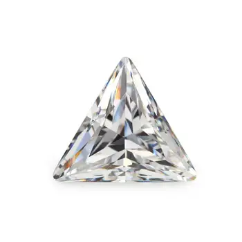 Оптовая цена 3x3 ~ 10x10mm D Цвет VVS1 Треугольник Блестящей Огранки Свободный Камень Муассанит С Сертификатом GRA