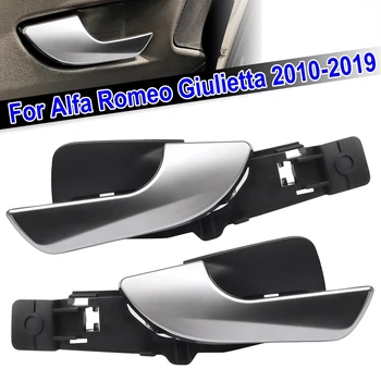 Передняя Левая Правая Ручка Внутренней Двери Автомобиля Alfa Romeo Giulietta 2010 -2019 Внутренняя Ручка Хром Серебристый Для аксессуаров bmw