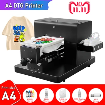 Планшетный принтер формата А4 Непосредственно для печати одежды impressora Printer Принтер формата А4 DTG для печати одежды на футболках машина для печати текстильных футболок формата А4