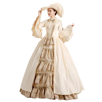 Платье KEMAO 18 века, бальное платье в викторианском стиле рококо, вдохновленный средневековьем Костюм девы