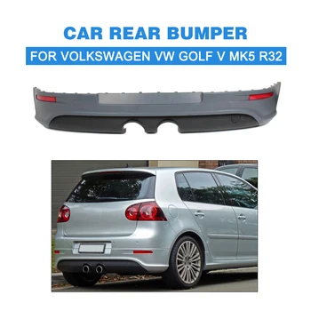 Полиуретановый неокрашенный серый грунтовочный автомобильный задний бампер для Volkswagen VW golf V MK5 R32 для укладки автомобилей