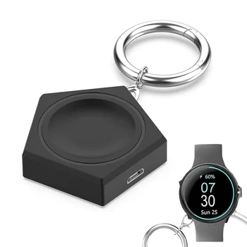 Портативное зарядное устройство для Google Pixel Watch, беспроводной конвертер USB-C/Micro USB, мини-подставка для зарядки 2 в 1, Магнитный адаптер