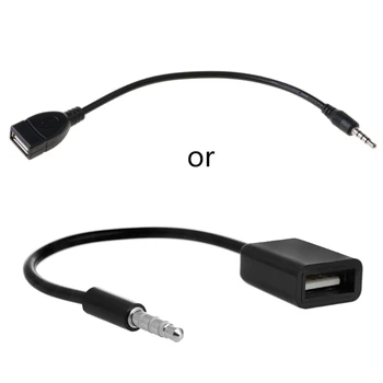Портативный кабель-конвертер 3,5 мм в USB для подключения к Aux автомобиля Car and Disk