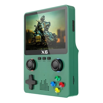 Портативный портативный игровой плеер X6 с 3,5-дюймовым IPS экраном, 11 симуляторов, Игровая приставка GBA, Подарки для детей