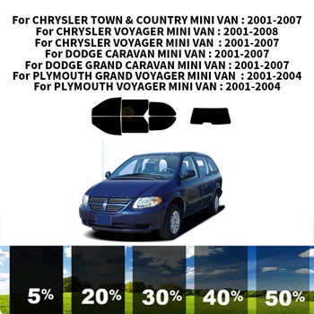 Предварительно Обработанная нанокерамика car UV Window Tint Kit Автомобильная Оконная Пленка Для МИНИ-ФУРГОНА DODGE CARAVAN 2001-2007
