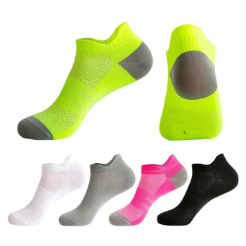 Профессиональные спортивные носки Женские Мужские Носки для фитнеса, марафона, бега, Быстросохнущие дышащие летние тонкие носки с глубоким вырезом на щиколотке