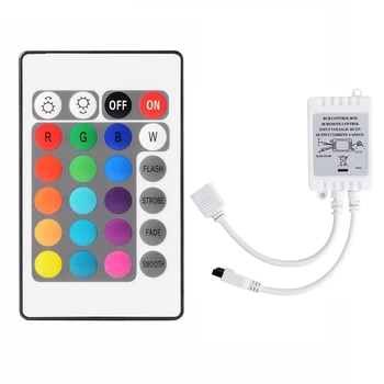 Пульт дистанционного управления с 24 клавишами + светодиодный контроллер RGB IR Light Strip Controller для 5050 2835 RGB Light Strip