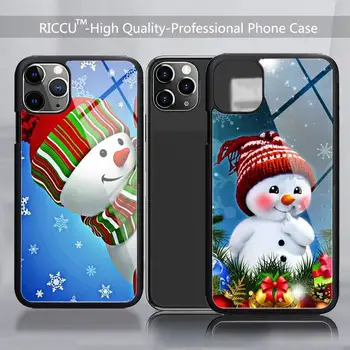 Резиновый чехол для телефона в виде рождественского снеговика для iPhone 12 11Pro Max XS 8 7 6 6S Plus X SE 2020 XR 12Mini Чехлы