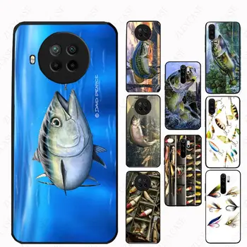 Рыба выпрыгивает из озера Чехол Для рыболовных снастей Xiaomi Redmi 12C Note12S 10S 12pro mi11lite 12t 12s 12x 13ultra 12tpro Чехлы