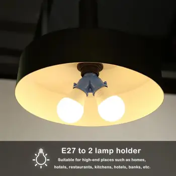 Светодиодная базовая лампа Держатель гнезда для лампы Адаптер-разветвитель Держатель лампы Гнездо для лампы для гостиной Прикроватная тумбочка для спальни