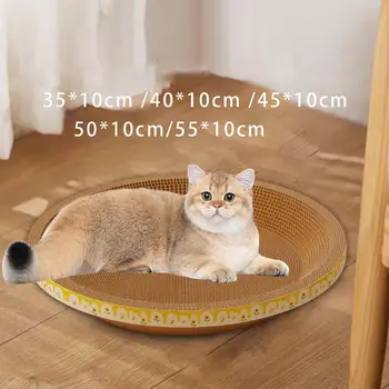 Скребок Для Кошек из Гофрированной Бумаги Защищает Мебель Cat Bed Nest Lounge Bed для Комнатных Кошек Kitty Kitten Small Medium Large Cats