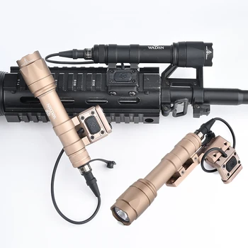 Страйкбол M600 M600C M600B Тактический фонарик 600 Люмен Металлический СВЕТОДИОДНЫЙ фонарь Разведчика Задняя КРЫШКА Охотничьего оружия Лампа Подходит для 20 мм Пикатинни