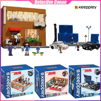 Строительный блок Keeppley Detective Conan, украшение офиса детектива маори, Сборка головоломки, Модель Игрушки, подарок на день рождения для детей