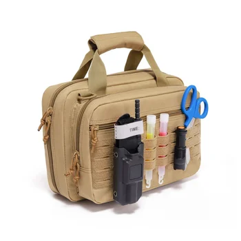 Тактическая сумка Molle, Пистолет, Охотничья сумка, Сумка для хранения инструментов, Тренировочная Военная Многофункциональная сумка-мессенджер цвета Хаки