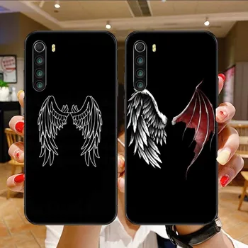 Чехол для телефона Lucifer Angel Wings для Xiaomi Mi 13 12 12S 12T 11T 10T 9T Lite Pro Ultra Poco F3 F4 X4 GT Черный Чехол Funda Shell