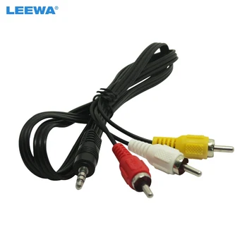 Штекерный AV-кабель LEEWA 3,5 мм TRRS-3xRCA # CA2580